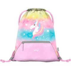 Vrecko na prezuvky BAAGL s priehradkou na zips Rainbow Unicorn